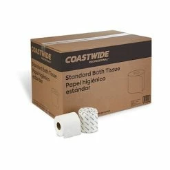 Best deal β€οΈ 1-Ply Toilet Paper Coastwide Professionalβ’ 1-Ply Standard Toilet Paper, White, 1000 Sheets/Roll, 96 Rolls/Carton (CW26136) π