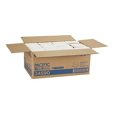 Wholesale 🤩 Multifold Paper Towels Pacific Blue Basic Recycled Multifold Paper Towel, 1-Ply, White, 250 Sheets/Pack, 16 Packs/Carton (24590) 🥰 8 Wholesale 🤩 Multifold Paper Towels Pacific Blue Basic Recycled Multifold Paper Towel, 1-Ply, White, 250 Sheets/Pack, 16 Packs/Carton (24590) 🥰 - Image 6