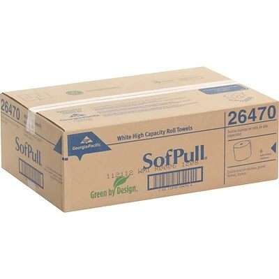 Wholesale โจ Hardwound Paper Towels Georgia-Pacific Sofpull High-Capacity Hardwound Paper Towel, 1-Ply, White, 1000'/Roll, 6 Rolls/Carton (26470) ๐ 5 Wholesale โจ Hardwound Paper Towels Georgia-Pacific Sofpull High-Capacity Hardwound Paper Towel, 1-Ply, White, 1000'/Roll, 6 Rolls/Carton (26470) ๐ - Image 3