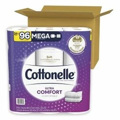 Discount 🔥 Bathroom Tissue Cottonelle Ultra ComfortCare 2-Ply Standard Toilet Paper, White, 268 Sheets/Roll, 24 Mega Rolls/Pack (53756) ❤️