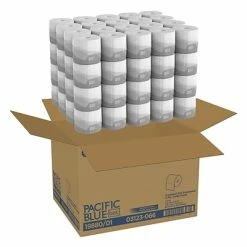 Coupon ❤️ 2-Ply Toilet Paper Pacific Blue Basic Standard Toilet Paper, 2-Ply, White, 550 Sheets/Roll, 80 Rolls/Carton (19880/01) 😍