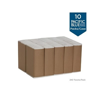 New ๐ Pacific Blue Basic Recycled C-Fold Paper Towels, 1-ply, 240 Sheets/Pack, 10 Packs/Carton (25190) โค๏ธ 10 New ๐ Pacific Blue Basic Recycled C-Fold Paper Towels, 1-ply, 240 Sheets/Pack, 10 Packs/Carton (25190) โค๏ธ - Image 8
