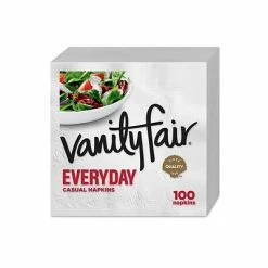 Budget ๐ Disposable Napkins Vanity Fair Everyday Luncheon Napkins, 2-Ply, White, 100/Pack (35501) ๐ฅฐ